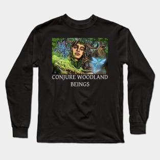 Caverns & Creatures: Conjure Woodland Beings Long Sleeve T-Shirt